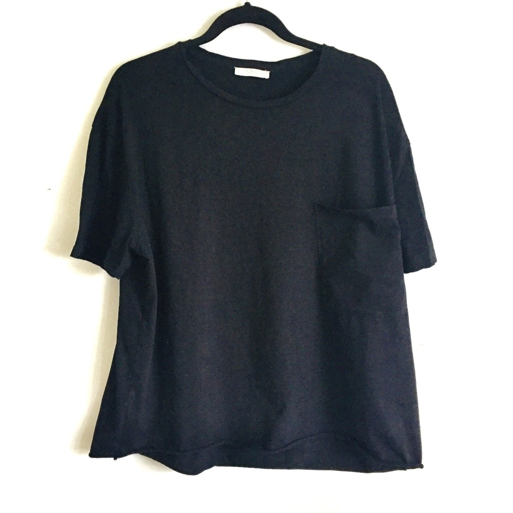 ZARA Trafaluc Black Crew Tshirt M
